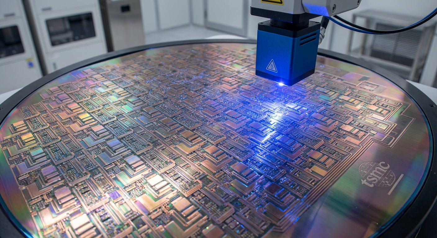 半導體晶圓微距視角